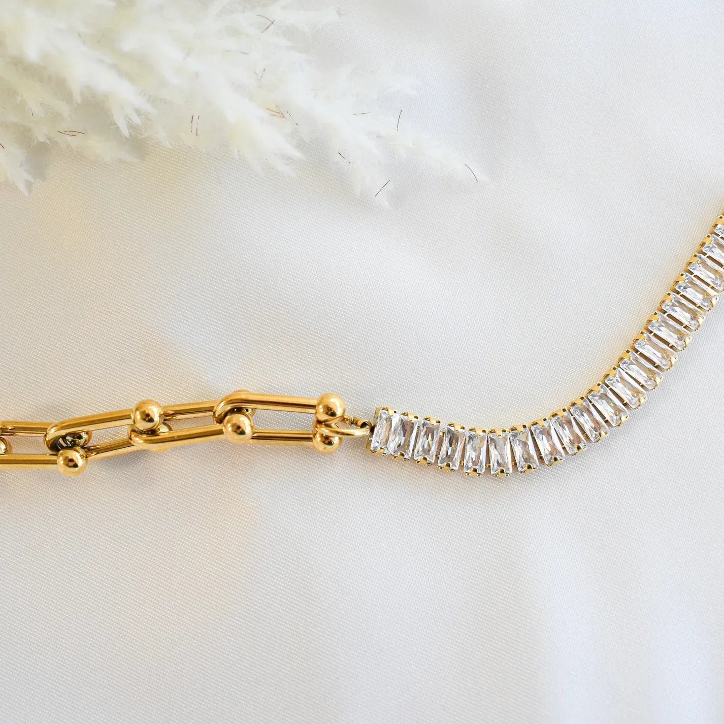 Radiant Zircon half Tennis  Bracelet