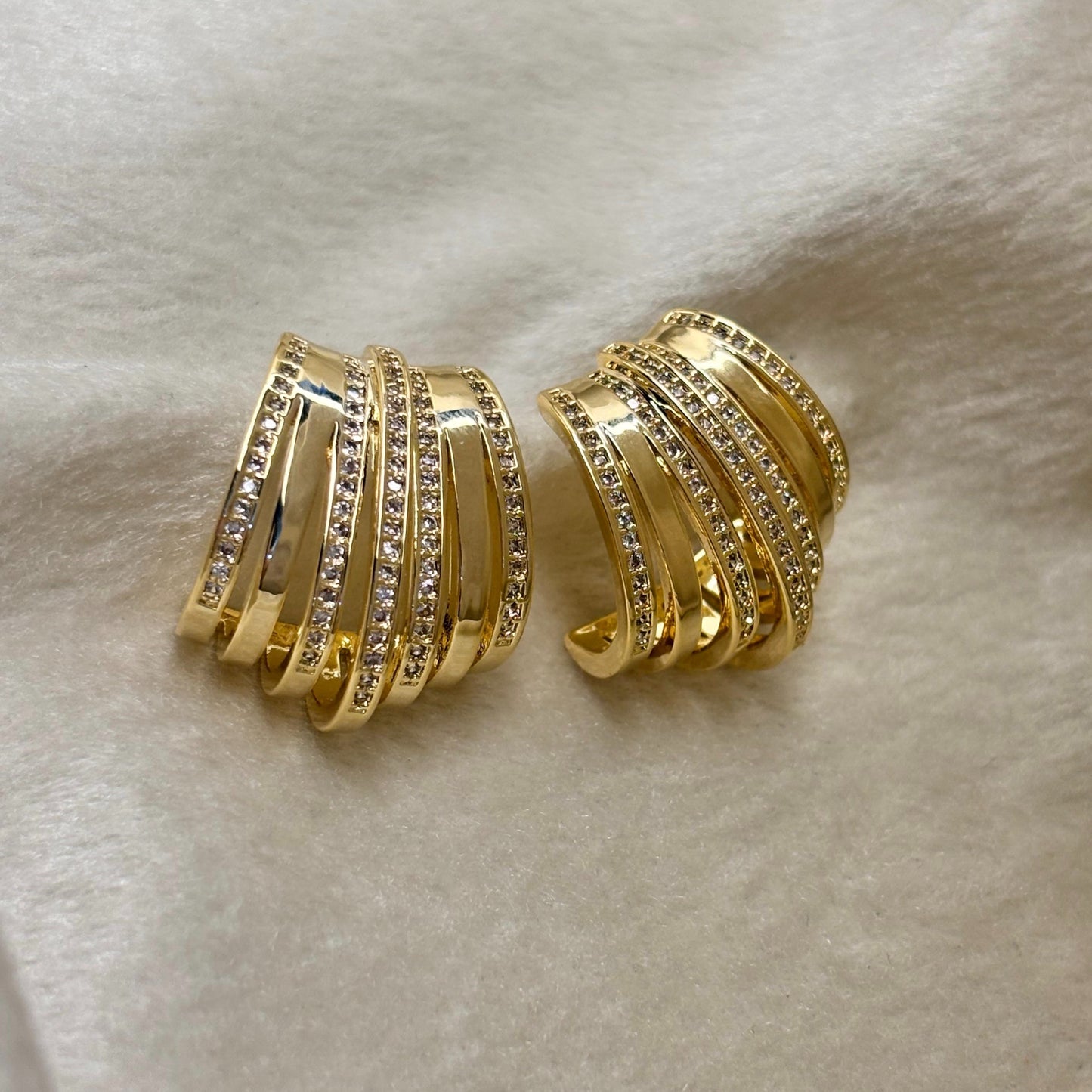 Golden Huggies Earrings