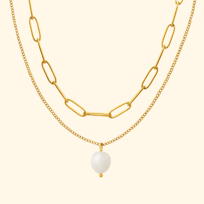 Golden Glow Pearl Necklace