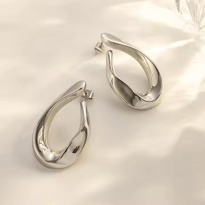 Irregularly Chic Earring - Silver